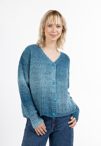 MYMO Knit cardigan in Blue: front