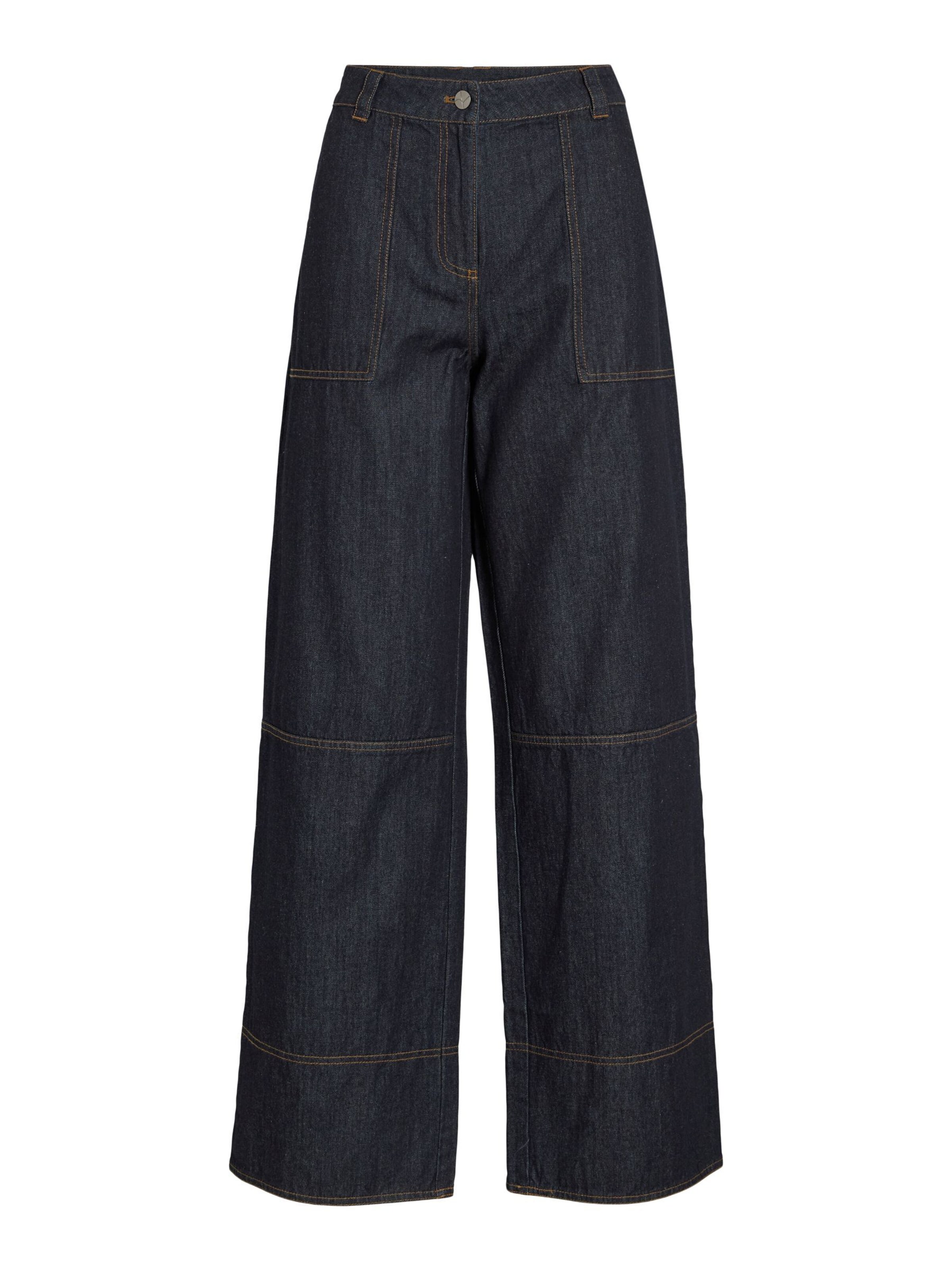 ROUGE EDIT Loosefit Jeans in Blau: Vorderseite