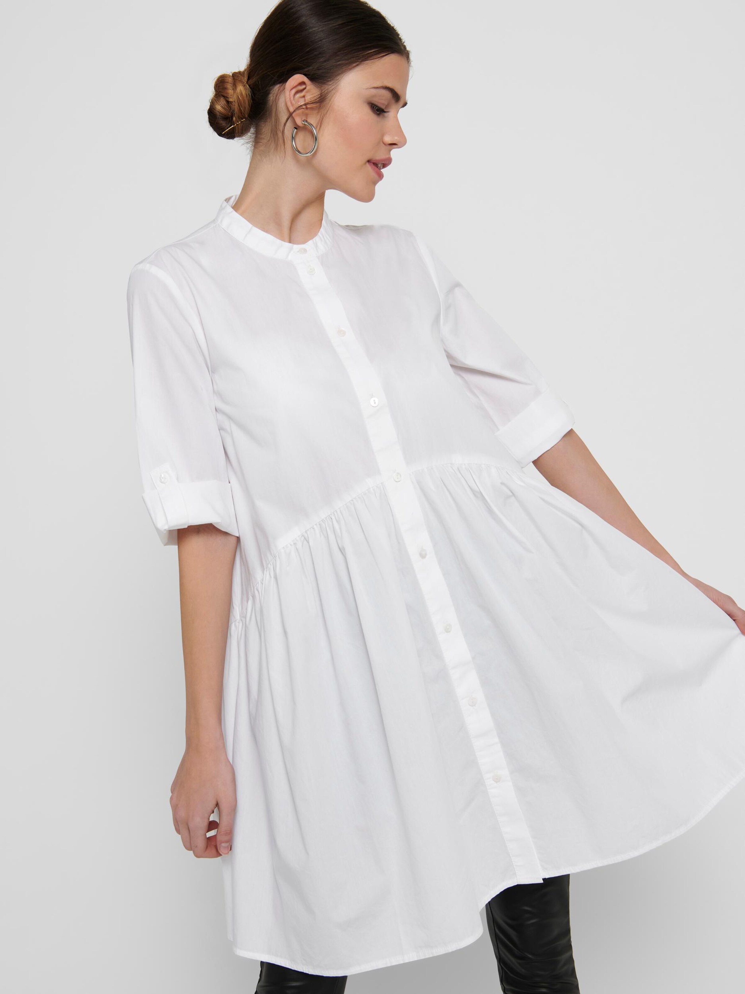 Femme Robe-chemise Chicago Life ONLY en Blanc 