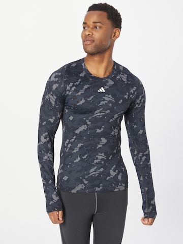 ADIDAS PERFORMANCE Functioneel shirt in Zwart: voorkant