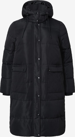 Manteau d’hiver 'HONGKONG' Zizzi en noir : devant