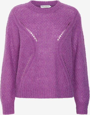 PULZ Jeans Sweater 'ziris' in Purple: front