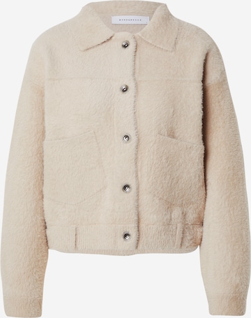 RINO & PELLE Gebreid vest 'Bubbly' in Beige: voorkant