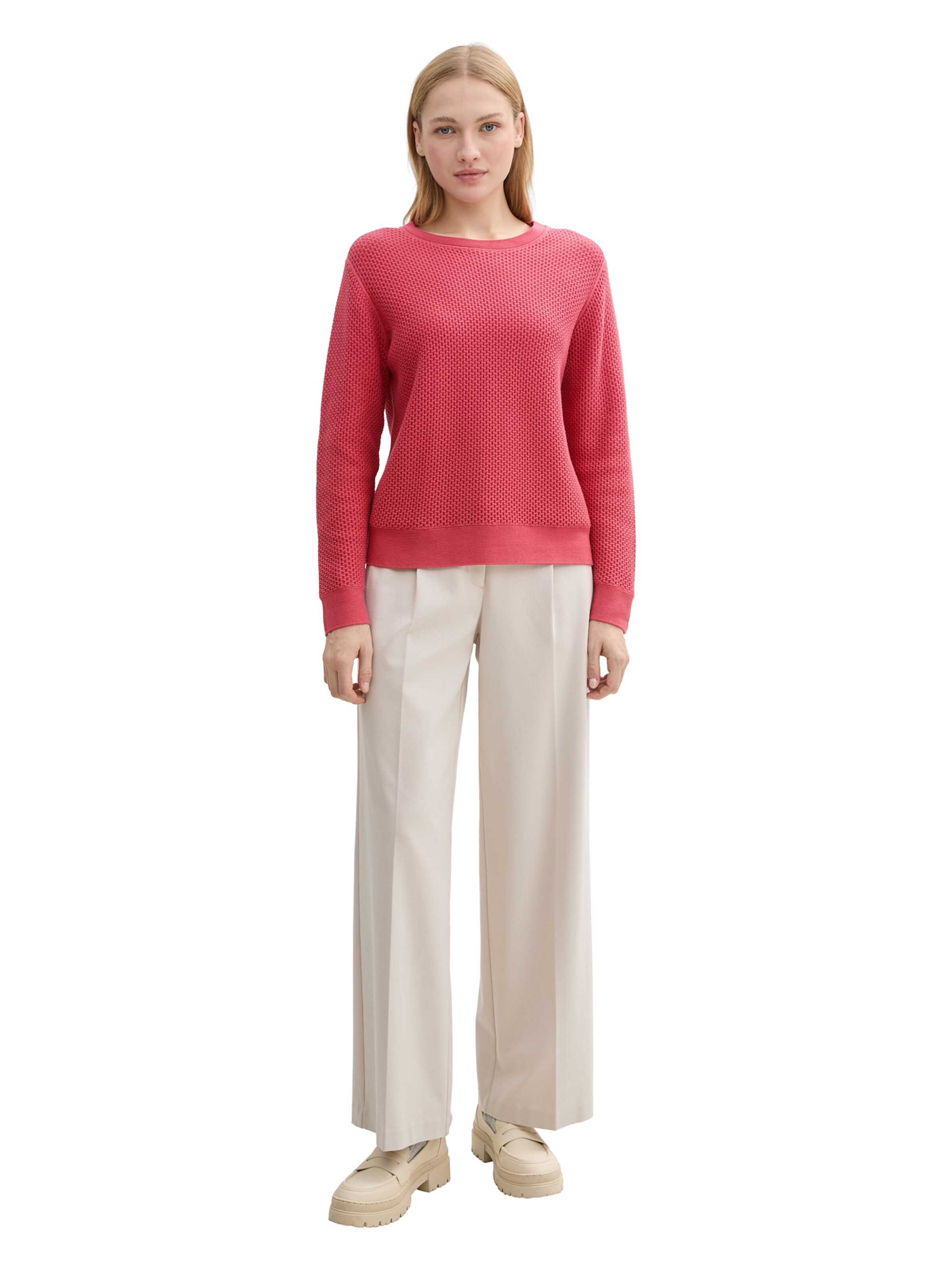 Pull-over TOM TAILOR en rouge