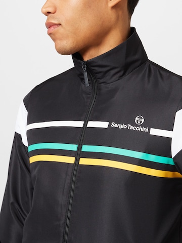 Sergio Tacchini Strój do biegania 'Plug In' w kolorze czarny