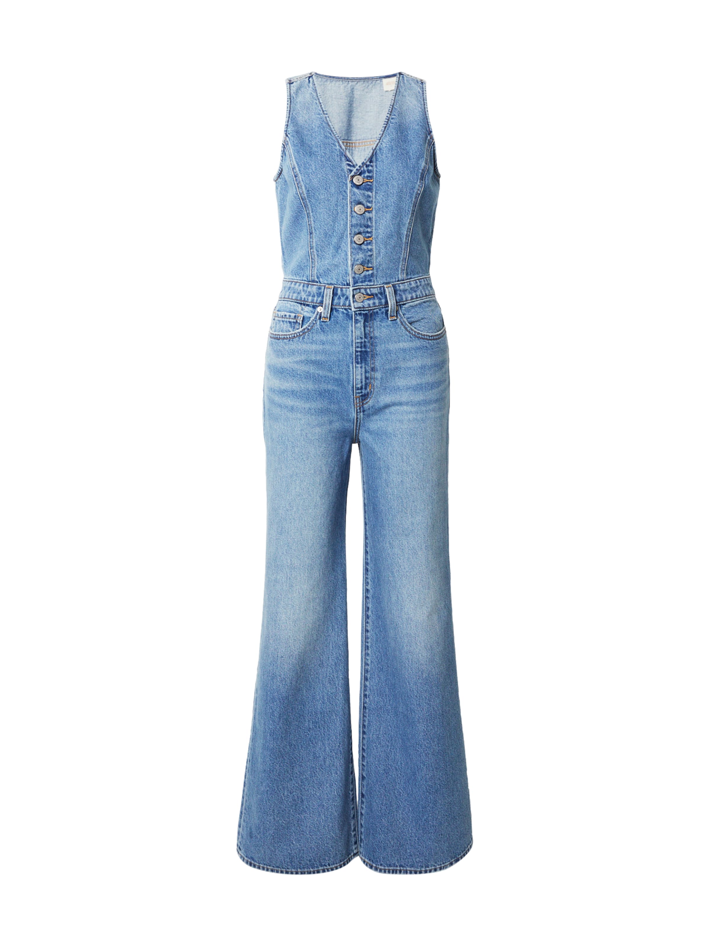 zils LEVI'S ® Kombinezons 'Denim Wide Leg Jumpsuit': no priekšpuses