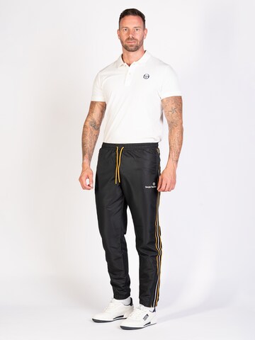 Sergio Tacchini Tapered Sporthose 'Lista' in Schwarz