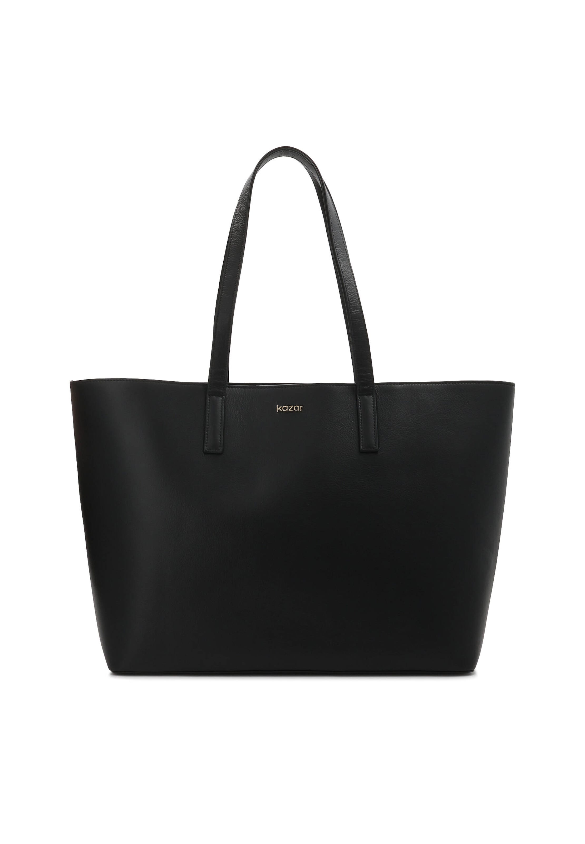 Geantă de umăr de la Kazar pe negru: față