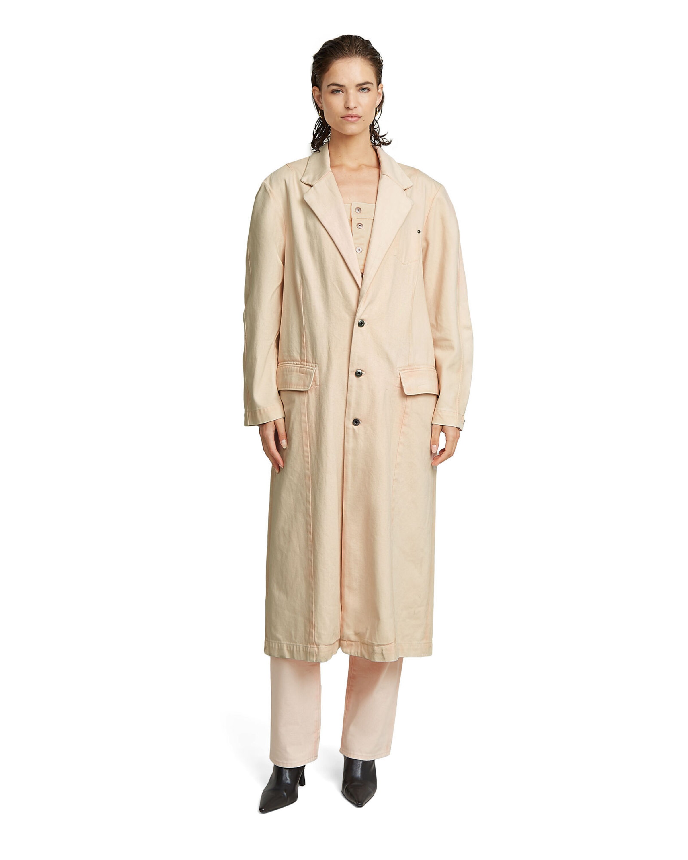 G-STAR Tussenmantel in Beige: voorkant