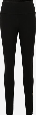 ADIDAS SPORTSWEAR Skinny Workout Pants 'All Szn X Logomania' in Black: front