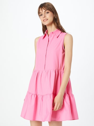 SISTERS POINT - Vestidos camiseiros 'MIXA' em rosa: frente