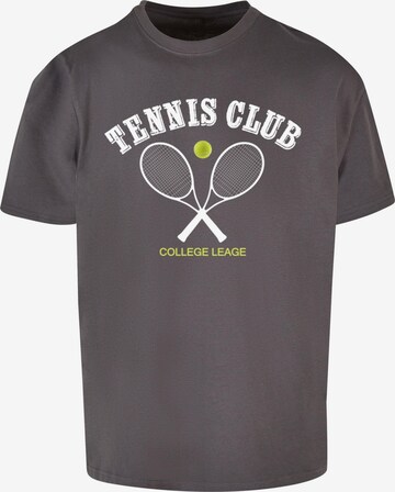 T-Shirt 'Tennis Club' Merchcode en gris : devant