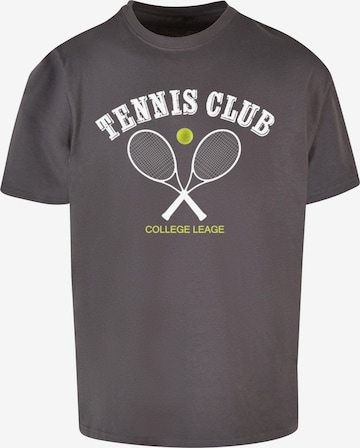 Merchcode Shirt 'Tennis Club' in Grey: front