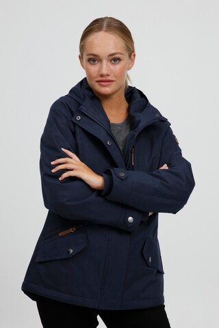 Oxmo Between-Season Jacket 'BELLISSA' in Blue: front