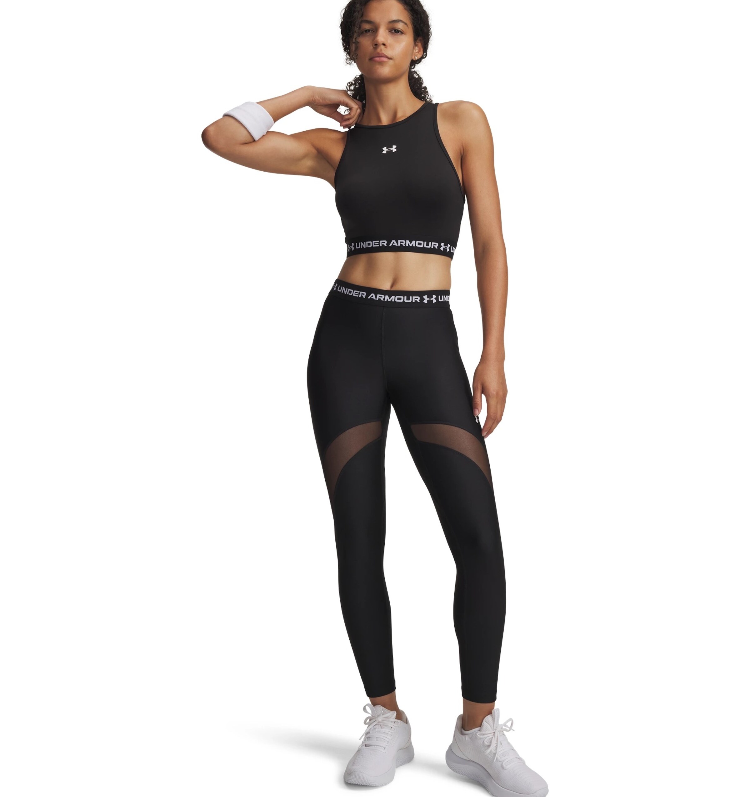 UNDER ARMOUR Skinny Workout Pants in Black