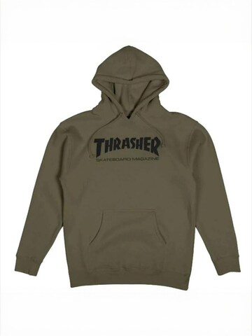 THRASHER Sweatshirt 'SKATE MAG' in Groen: voorkant