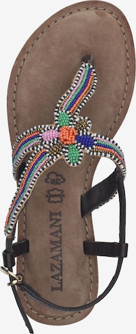 LAZAMANI T-Bar Sandals in Mixed colors