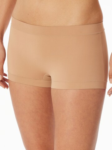 SCHIESSER Skinny Trousers ' Unique Micro ' in Beige: front