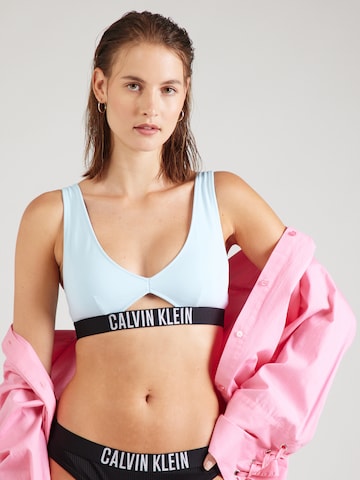 Calvin Klein Swimwear Бюстье Верх бикини в Синий: спереди