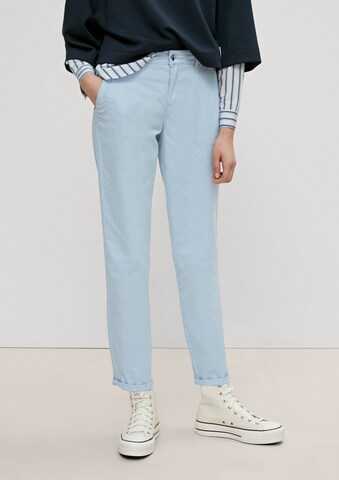 comma casual identity Tapered Hose in Blau