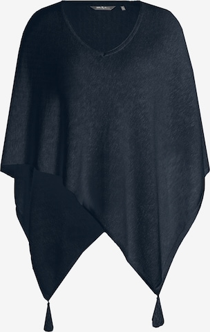 Ulla Popken Cape in Blauw: voorkant