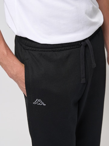 KAPPA Regular Pants 'KMLogo Caseri' in Black