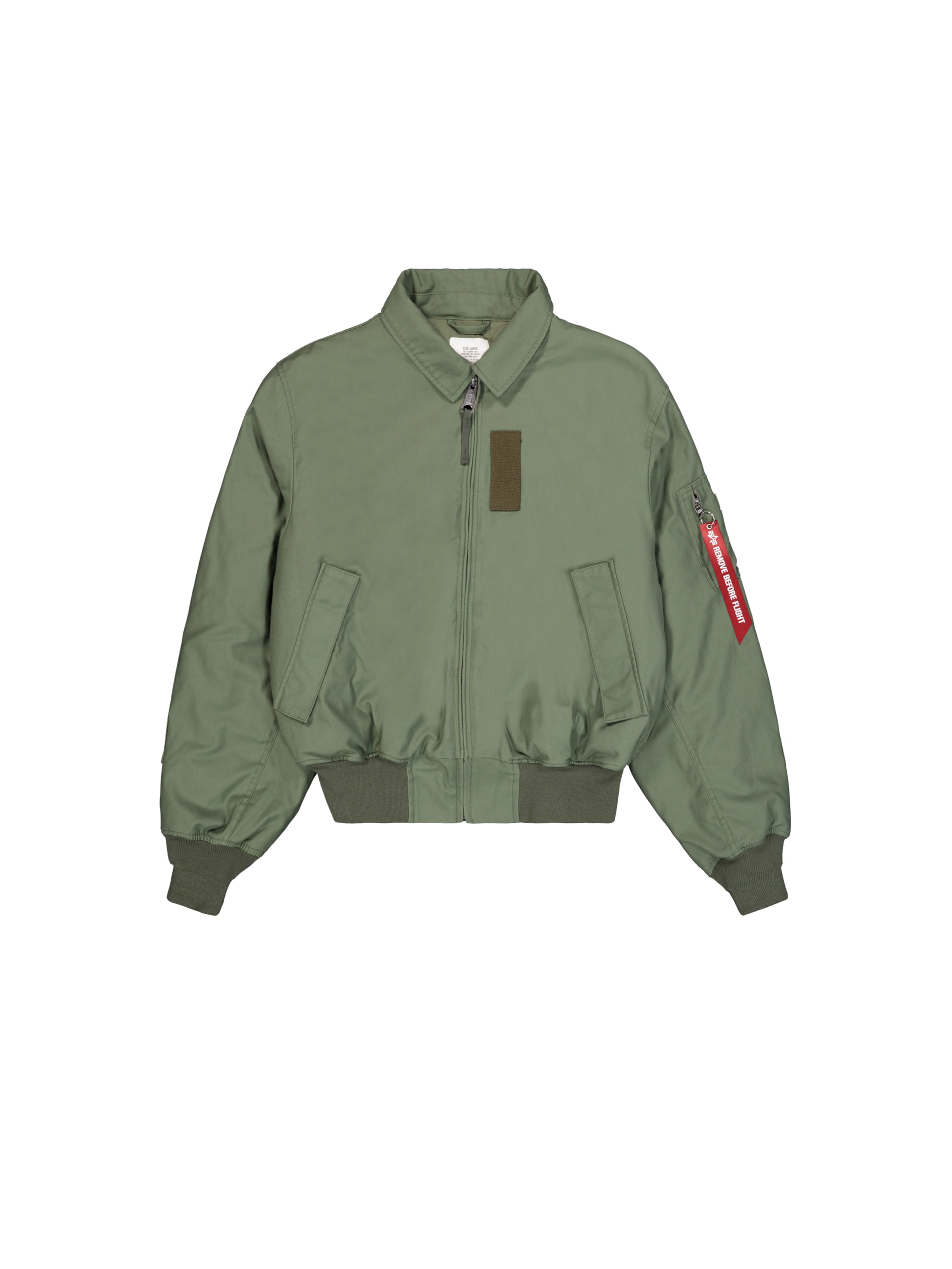 ALPHA INDUSTRIES Between-Season Jacket 'Cvc Modiry' in Green: front