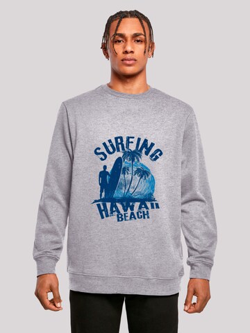 Sweat-shirt 'Hawaii Surf Beach Summer' F4NT4STIC en gris : devant