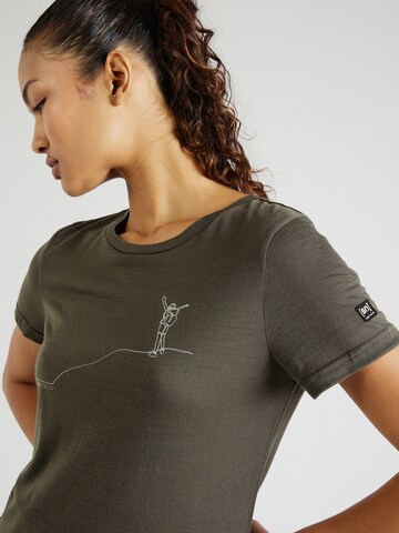 T-shirt fonctionnel 'GIPFELGLÜCK' super.natural en gris