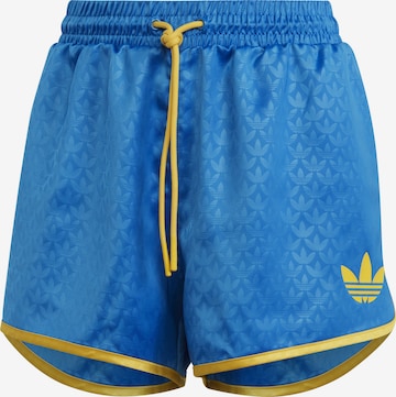 mėlyna ADIDAS ORIGINALS Standartinis Kelnės 'Adicolor 70S Monogram': priekis