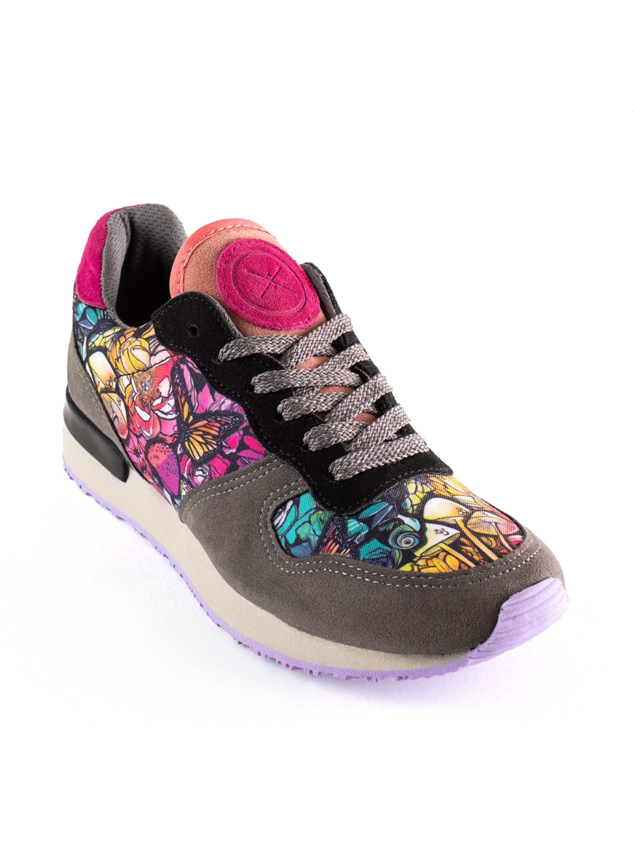 inkkas Sneaker low 'Inkkas Chanterelle Vegan Sneaker – Veganer Damen-Sneaker mit Pilz-Print'‌ in Mischfarben: Vorderseite