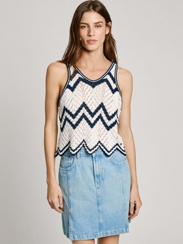 Pepe Jeans Top 'Ollie' in Weiß: Vorderseite