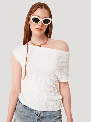 No Matter What Blouse in Wit: voorkant