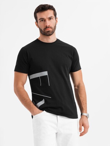 Ombre Shirt in Black: front