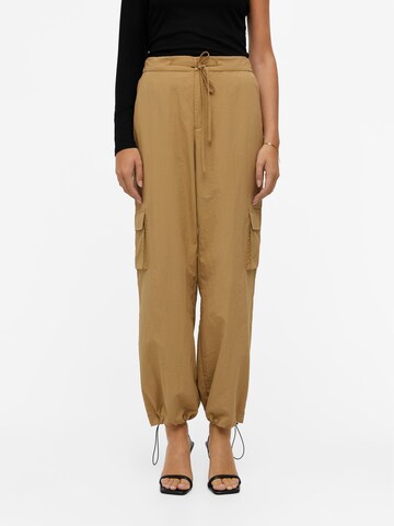 OBJECT Loose fit Cargo trousers 'Kate' in Beige: front