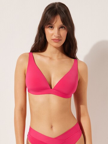 CALZEDONIA Triangle Bikini Top in Pink