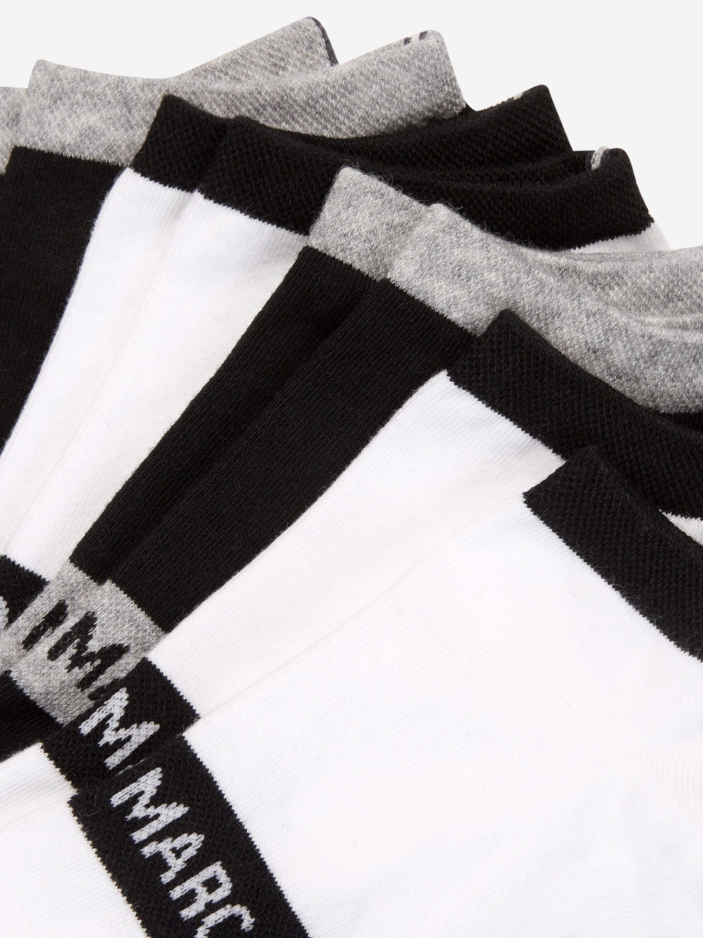 Männer Wäsche Marc O'Polo Sneakersocken ' 8er-Pack Low Cuts Black & White ' in Schwarz, Weiß - ZE34554