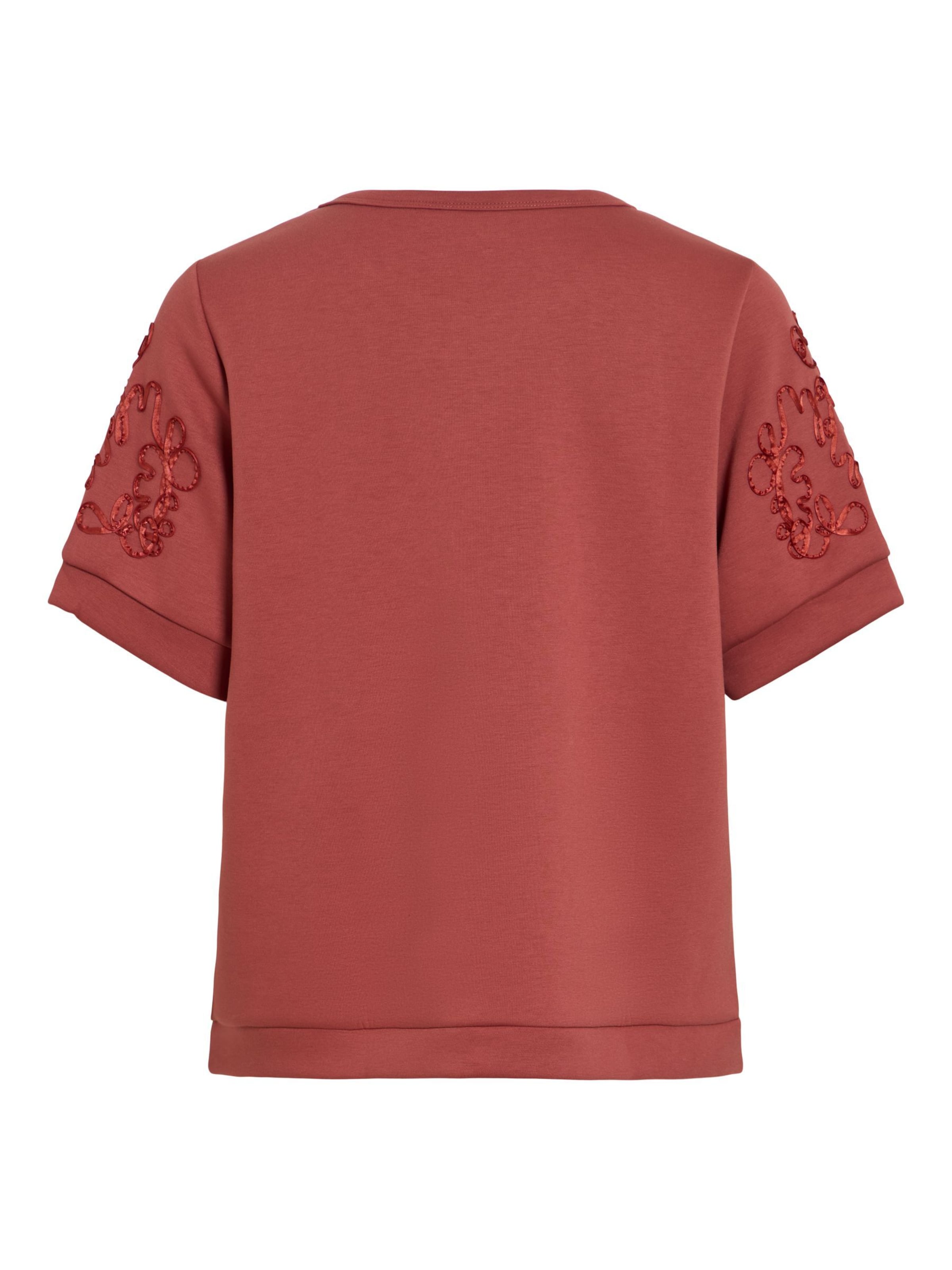 VILA Sweatshirt 'VISiffi' i rød