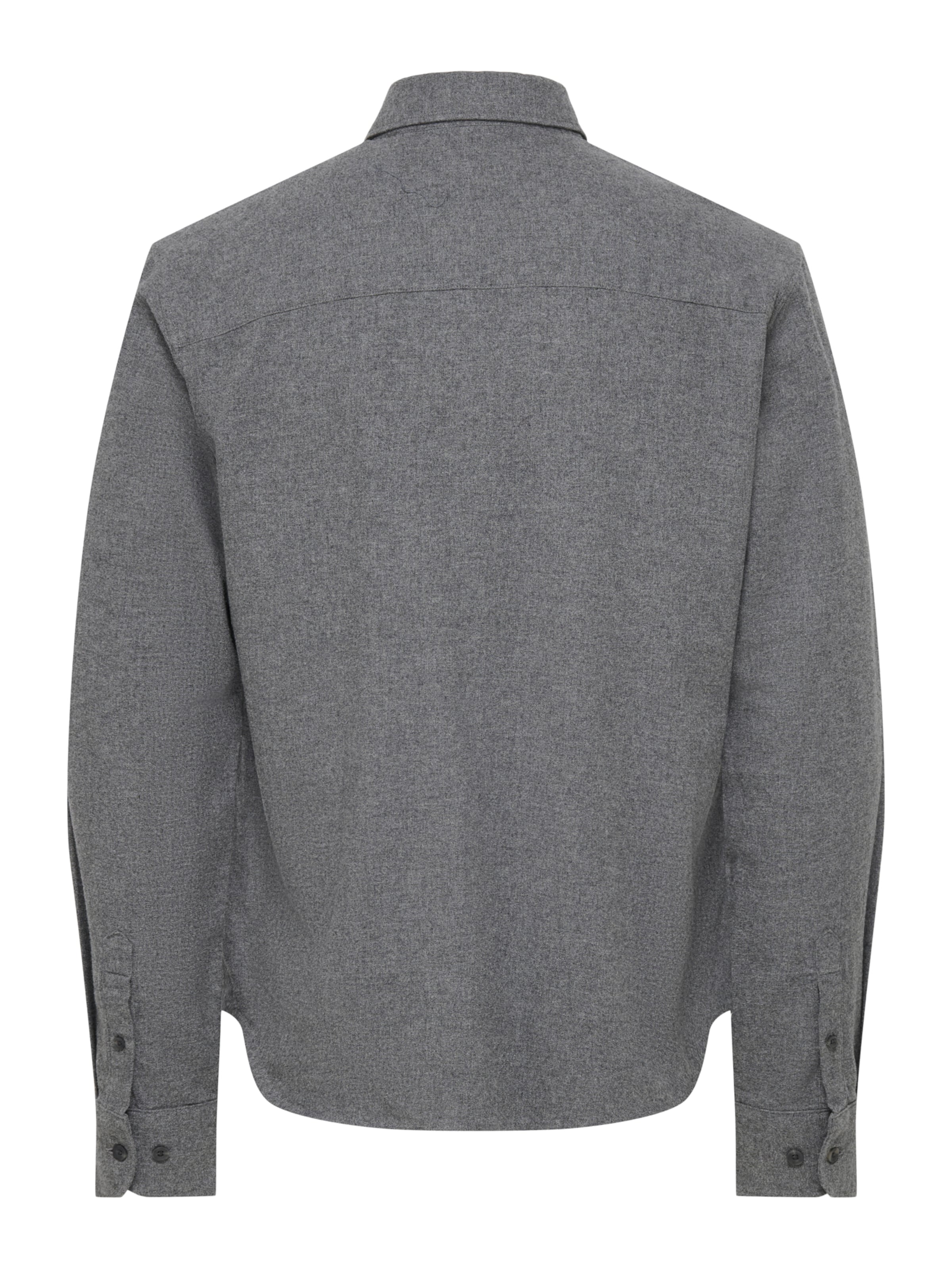 Coupe slim Chemise 'ONSALON' Only & Sons en gris