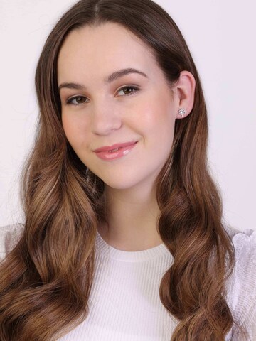 Lucardi Earrings in Silver: front