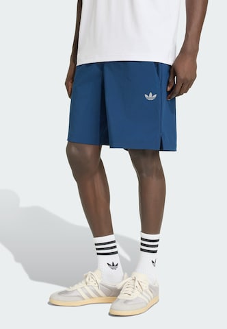 Regular Pantalon 'Trefoil Essentials' ADIDAS ORIGINALS en bleu : devant