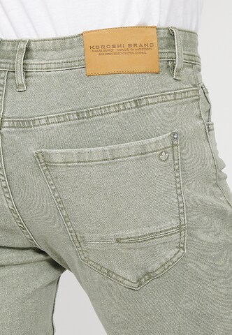 KOROSHI Regular Jeans in Green