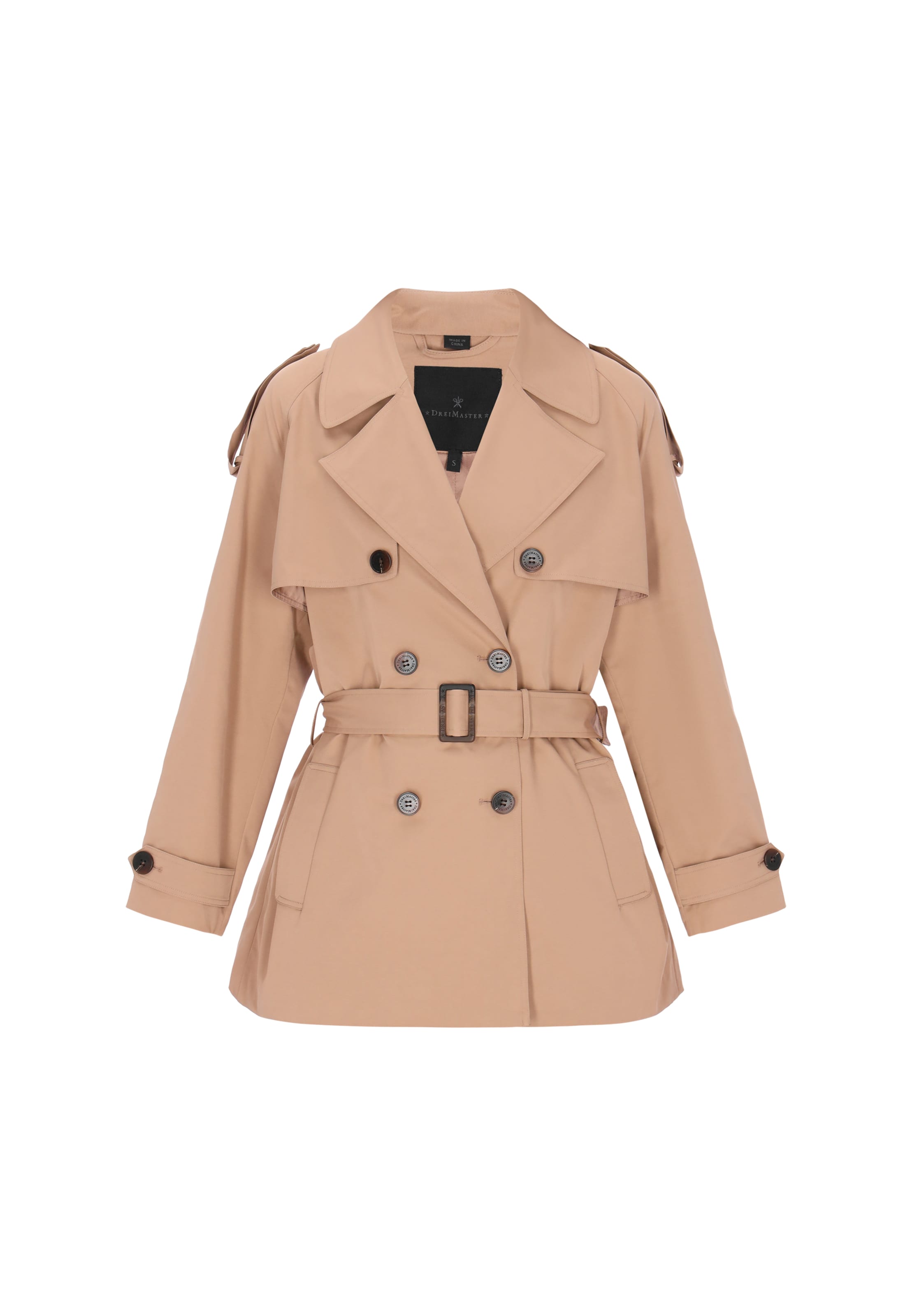DreiMaster Klassik - Sobretudo meia-estação 'Classic' em bege: frente