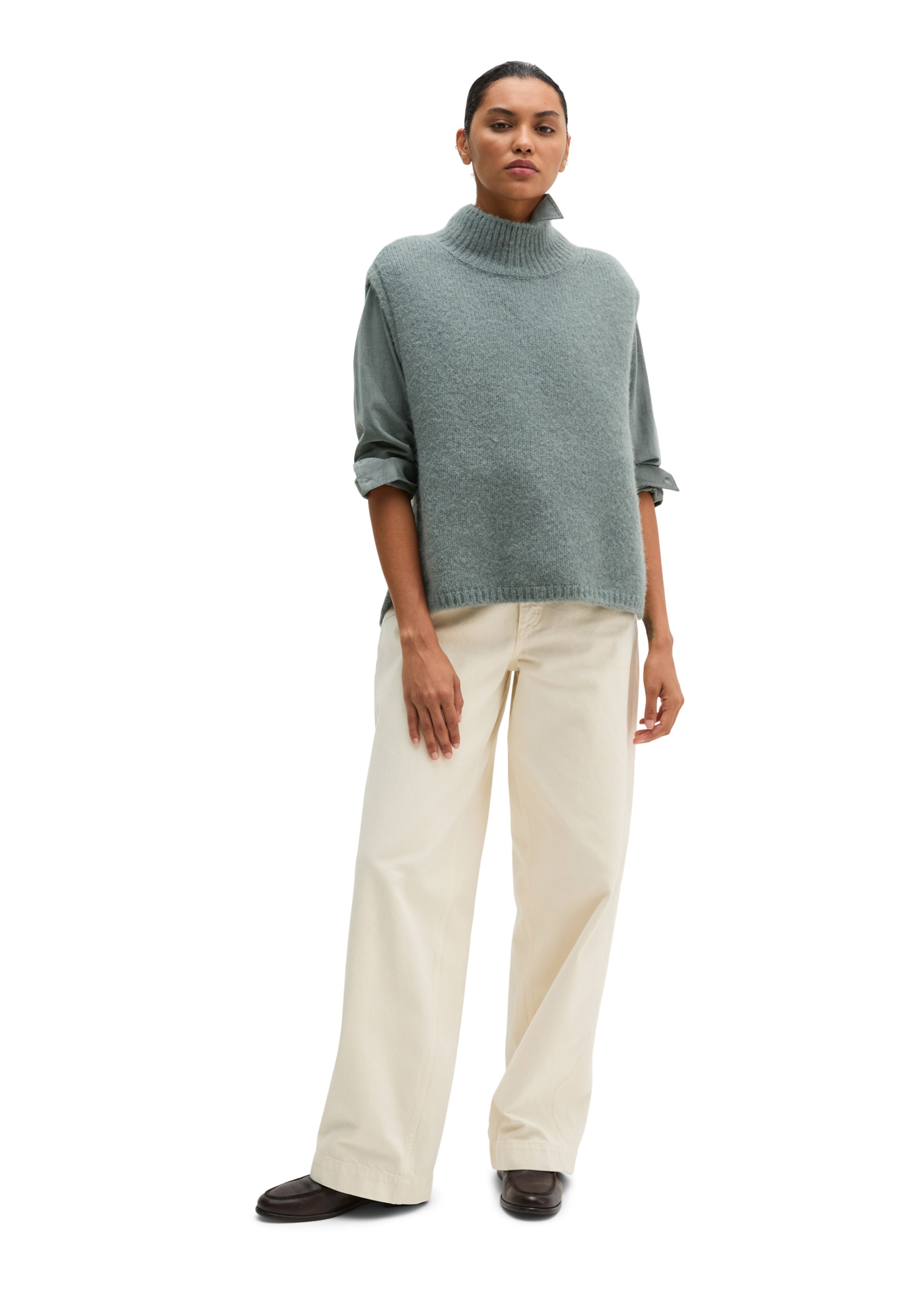 Pull-over Marc O'Polo en gris : devant