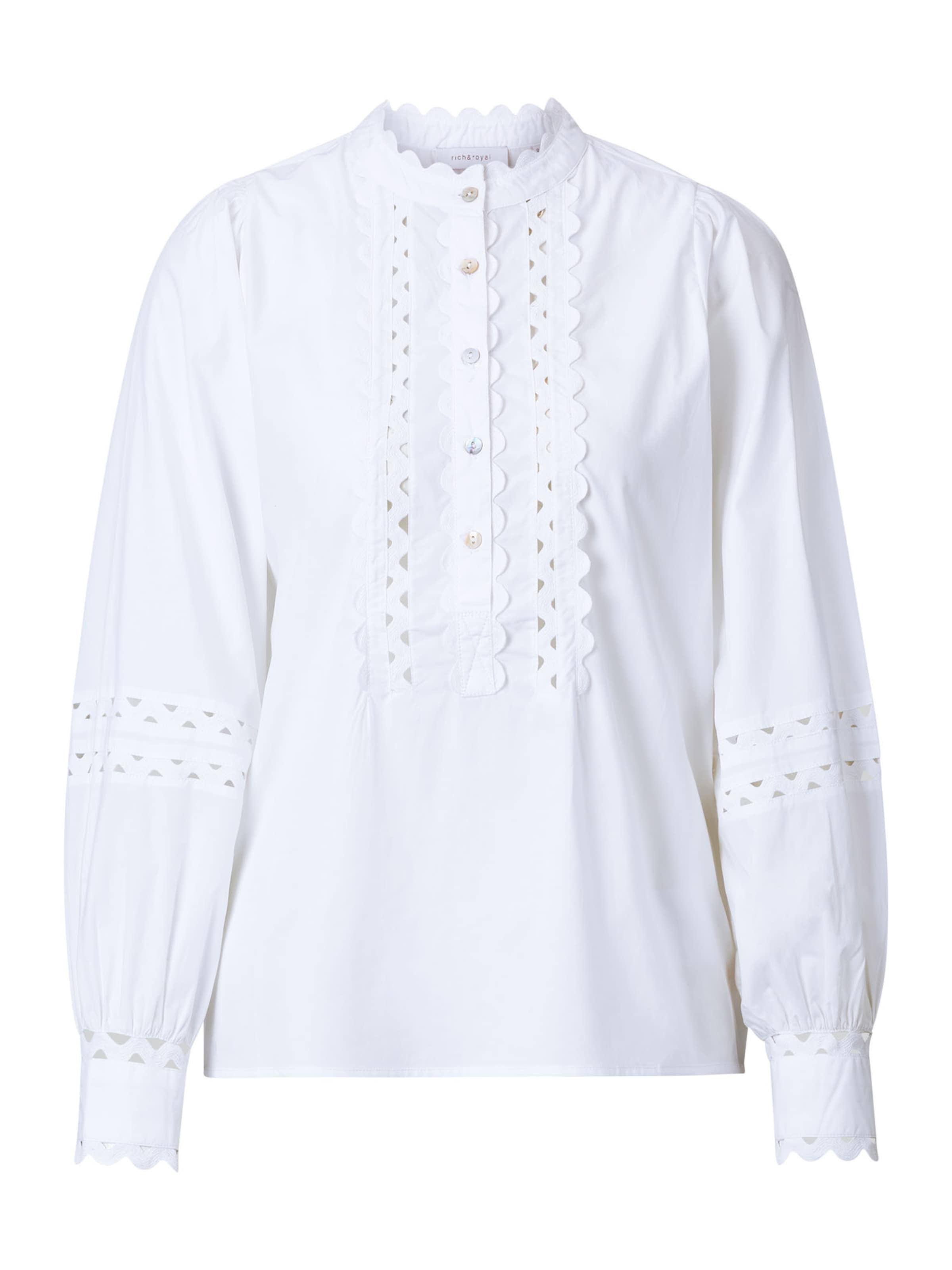 Rich & Royal Bluse in Weiß: Vorderseite