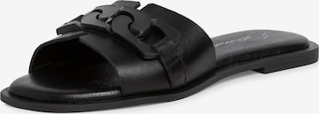 TAMARIS Mules in Black: front