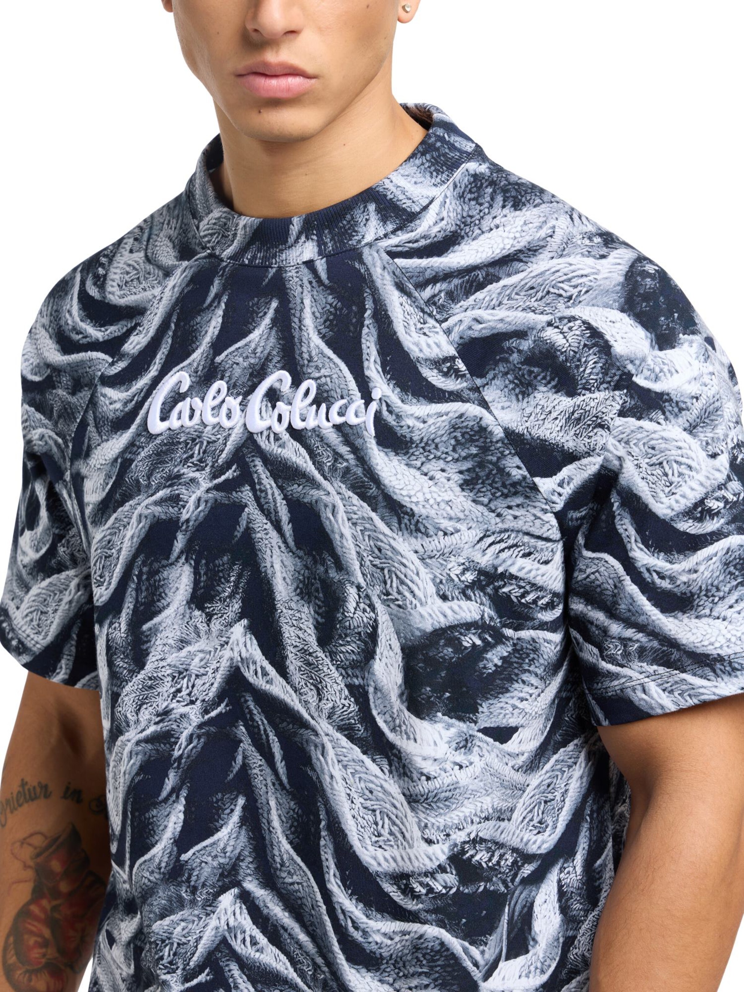 Carlo Colucci Shirt 'Dorn' in Blauw