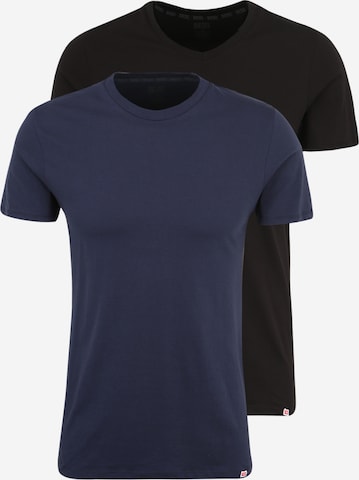 DIESEL - Camiseta térmica en azul: frente