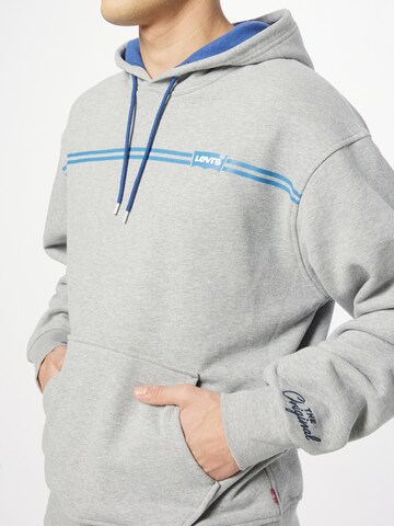 LEVI'S ® Regular Fit Sweatshirt 'Relaxed Graphic Hoodie' in Grau