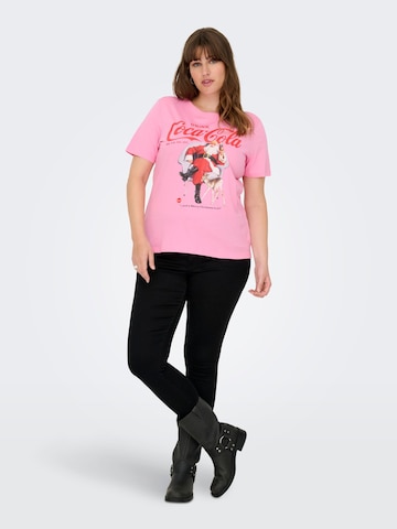 T-shirt 'CARCoca' ONLY Carmakoma en rose